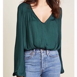Free People Emerald Green Body Suite